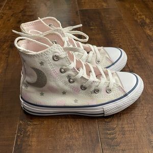 Converse Chuck Taylor All Star Moon White/Pink/Silver - Little Kids